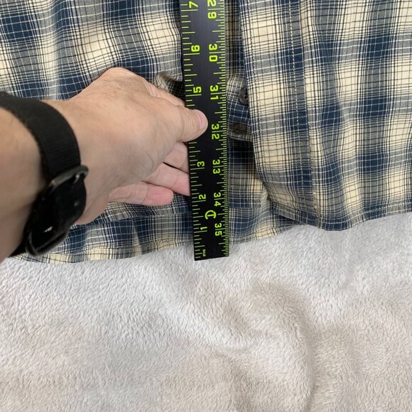 Haggar Mens Plaid Button-Down Shirts 3XLT 100% Cotton Blue & Green Lot Of 2 - Picture 6 of 10